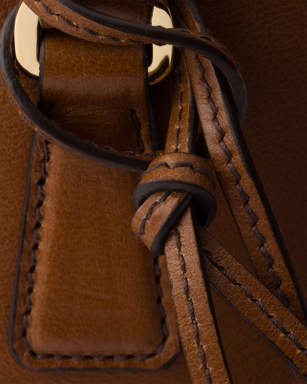 Borsa Prada Galleria mini in pelle - Cognac Borsa Prada Galleria mini in pelle - Cognac