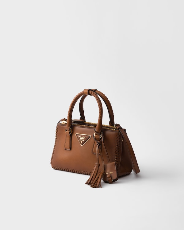 Borsa Prada Galleria mini in pelle - Cognac Borsa Prada Galleria mini in pelle - Cognac