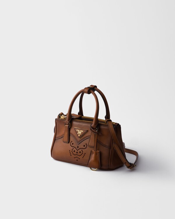 Prada Galleria mini leather bag - Cognac Prada Galleria mini leather bag - Cognac