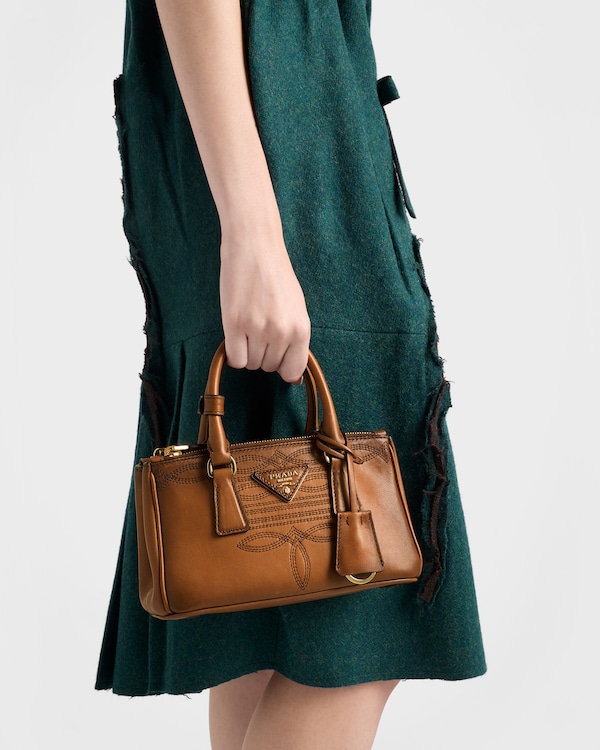 Prada Galleria mini leather bag - Cognac Prada Galleria mini leather bag - Cognac