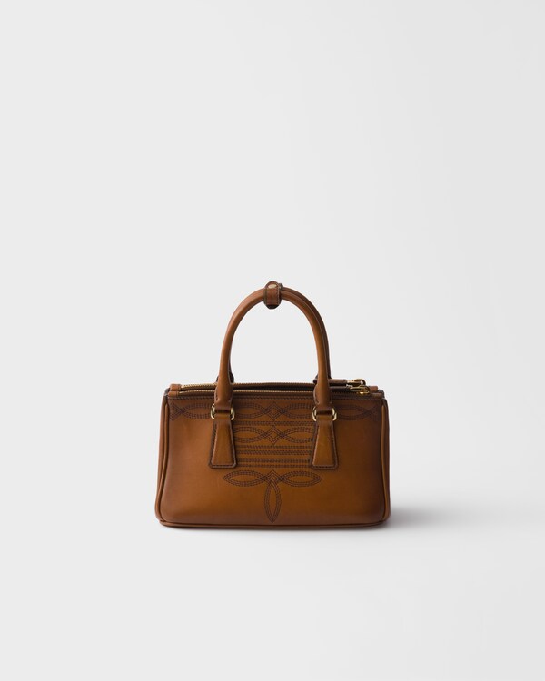 Prada Galleria mini leather bag - Cognac Prada Galleria mini leather bag - Cognac