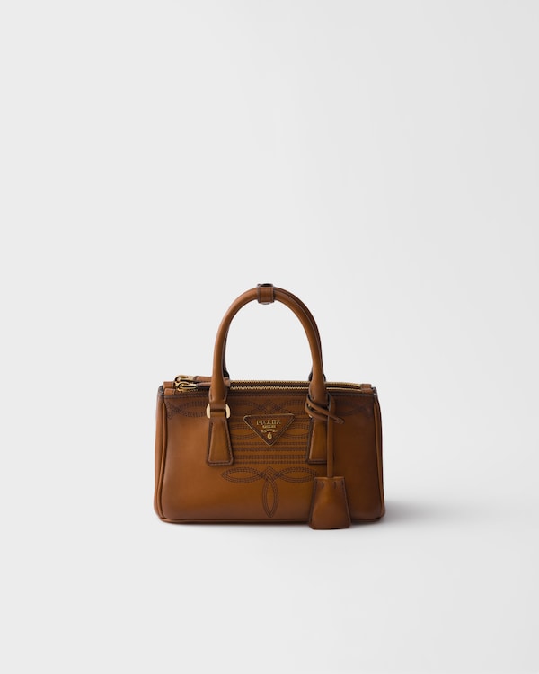 Prada Galleria mini leather bag - Cognac Prada Galleria mini leather bag - Cognac