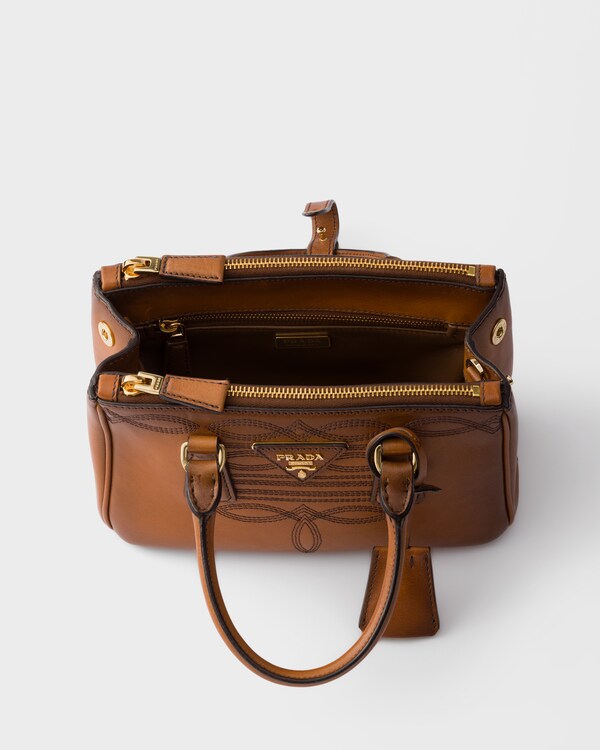 Prada Galleria mini leather bag - Cognac Prada Galleria mini leather bag - Cognac