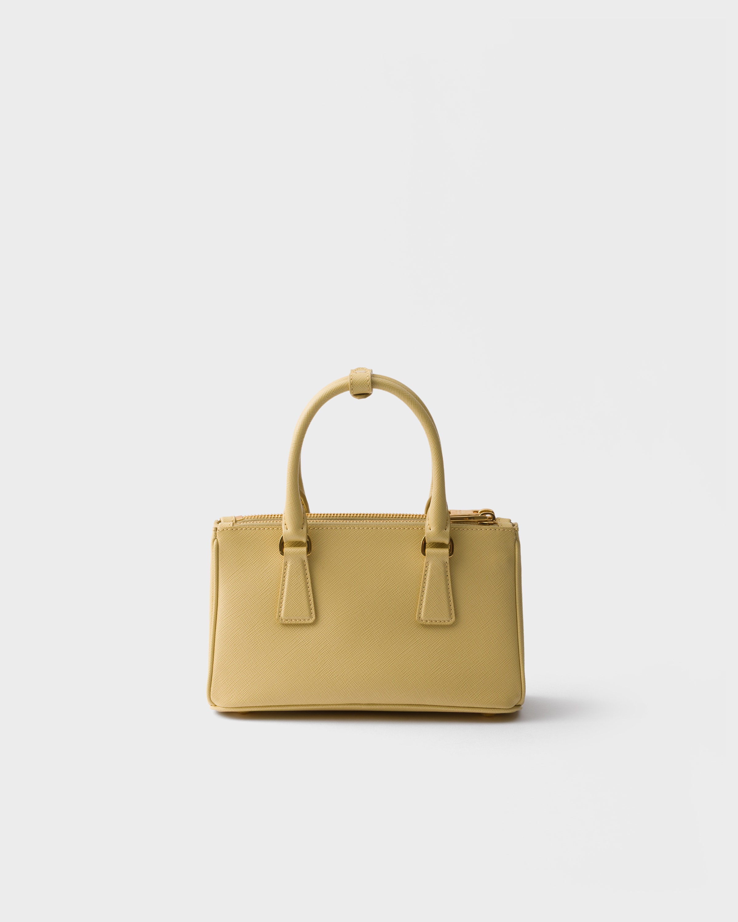 PRADA クリームイエロー　 ハンドバッグ　サフィアーノ バニラ サフィアーノレザー ミニバッグ | PRADA - 日本