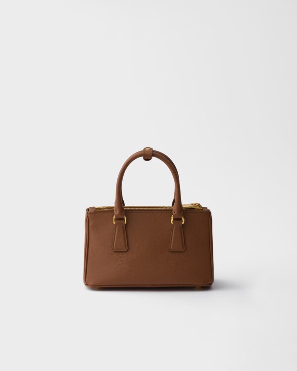 Prada Galleria mini Saffiano leather bag - Cognac Prada Galleria mini Saffiano leather bag - Cognac