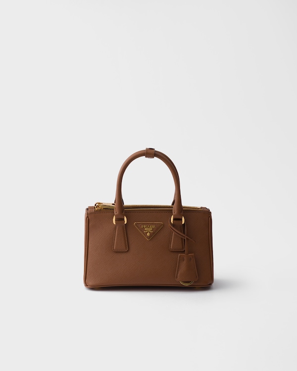 Prada Galleria mini Saffiano leather bag - Cognac Prada Galleria mini Saffiano leather bag - Cognac