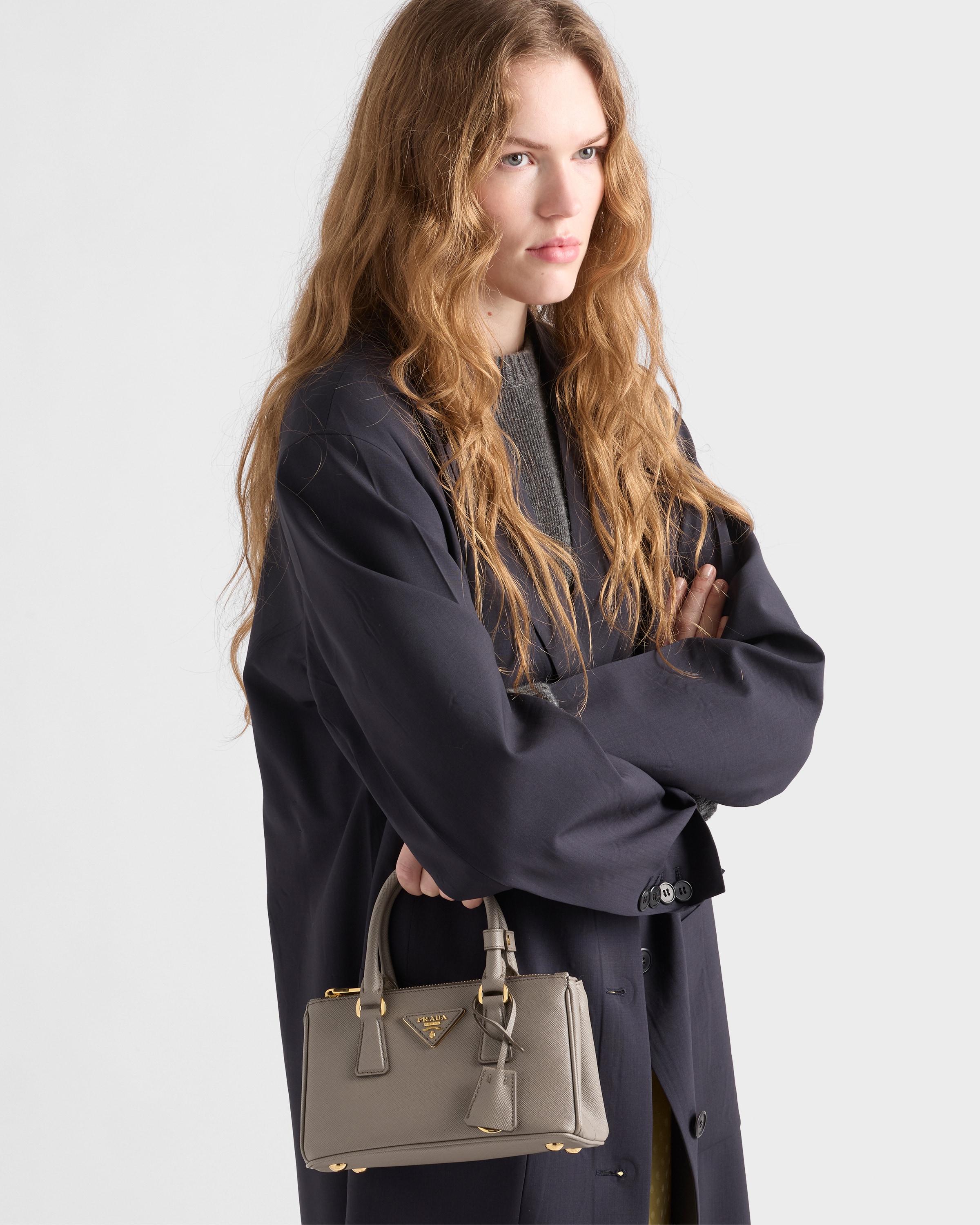 クレイグレー サフィアーノレザー ミニバッグ | PRADA