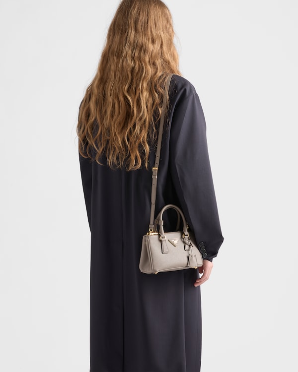Prada Galleria mini Saffiano leather bag - Clay Grey Prada Galleria mini Saffiano leather bag - Clay Grey
