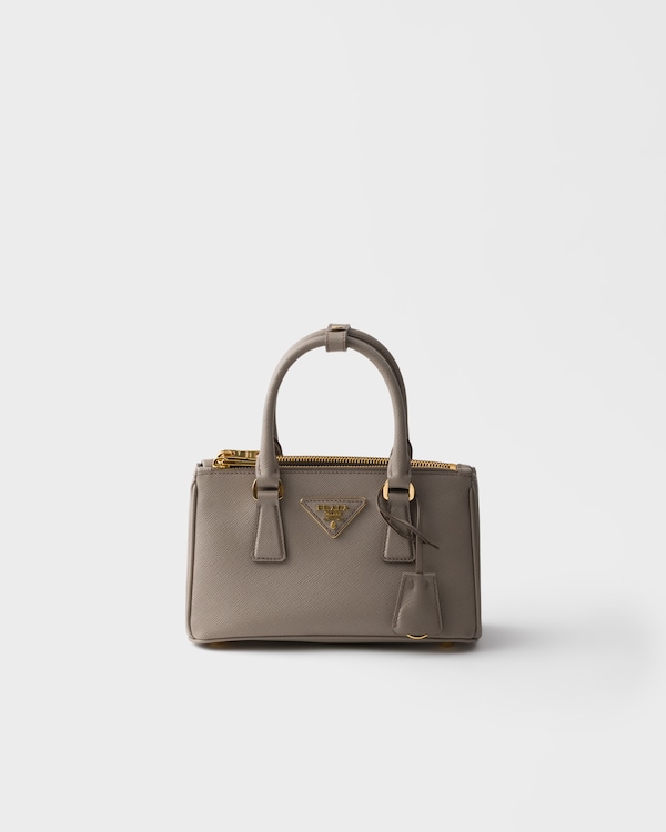 Prada Galleria mini Saffiano leather bag - Clay Grey Prada Galleria mini Saffiano leather bag - Clay Grey