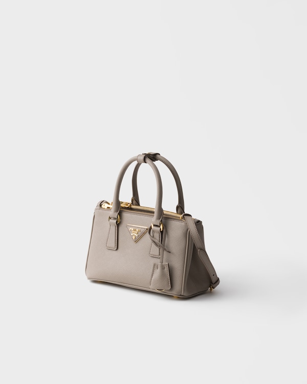 Prada Galleria mini Saffiano leather bag - Clay Grey Prada Galleria mini Saffiano leather bag - Clay Grey