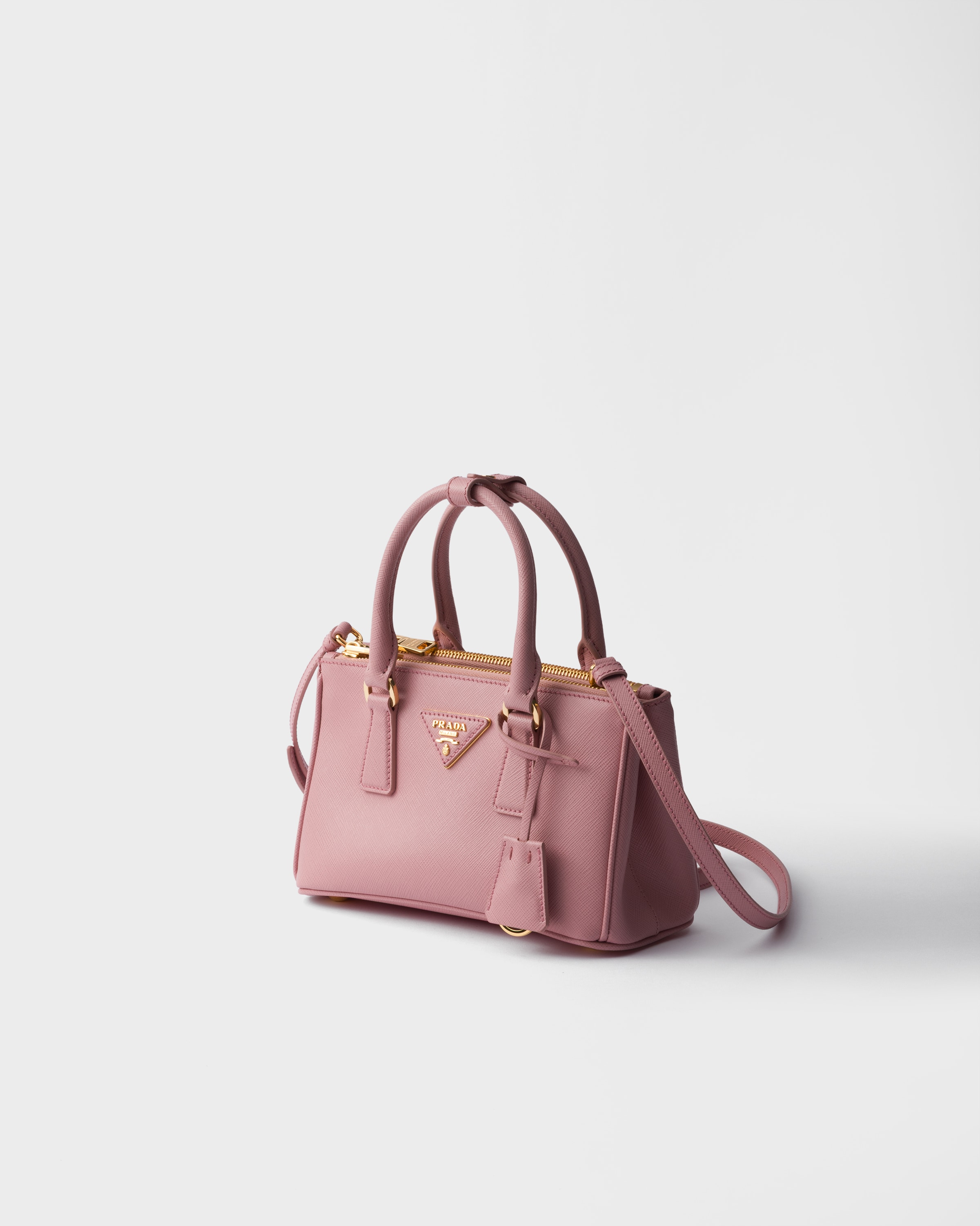 【 PRADA 】1BA916 Galleria Saffiano レザー ミニバッグ Black Prada Galleria Saffiano leather mini-bag | PRADA
