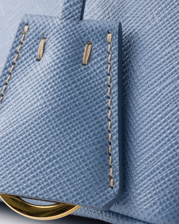 Prada Galleria Saffiano皮革迷你手袋 - 航空藍 Prada Galleria Saffiano皮革迷你手袋 - 航空藍