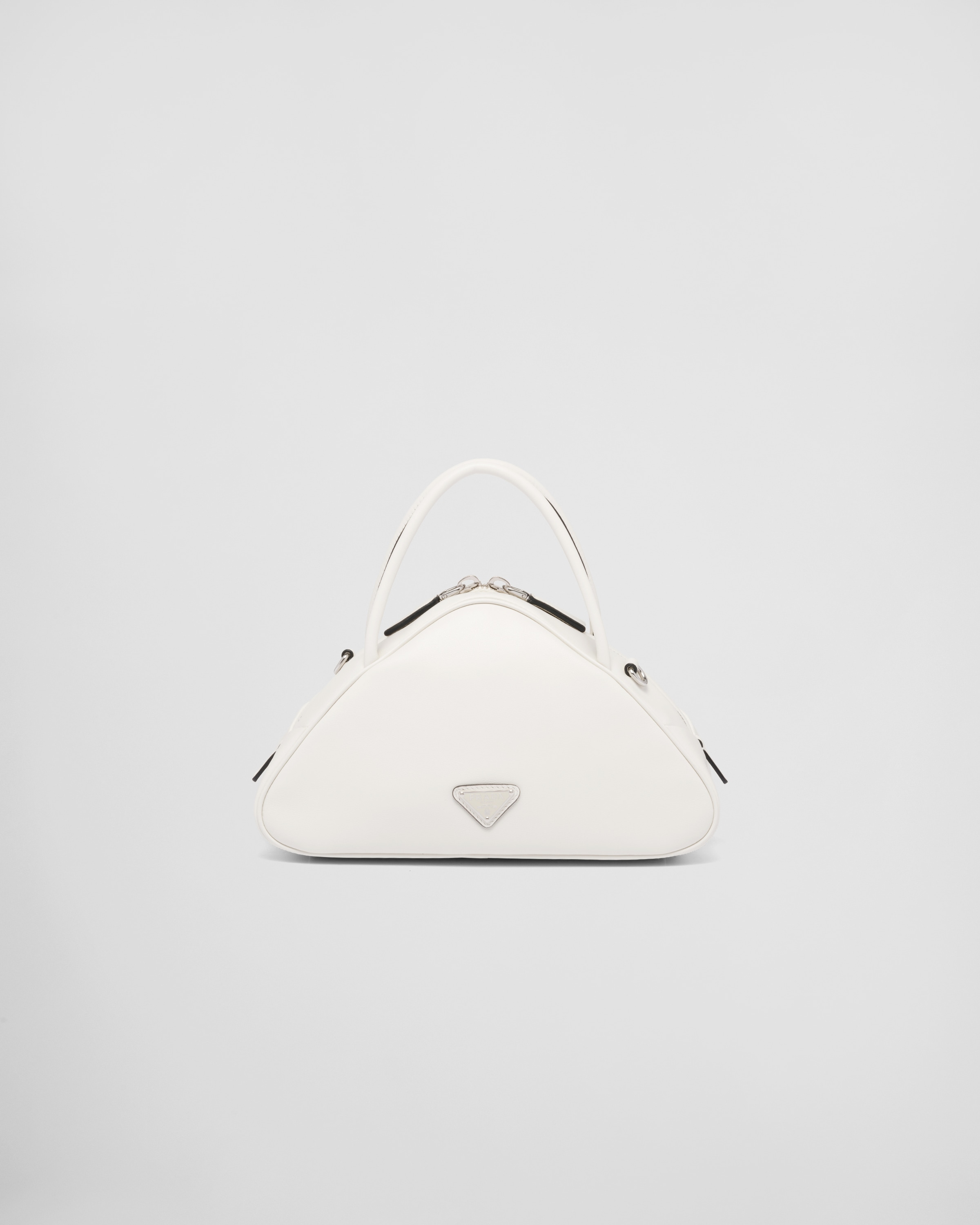 White Leather Prada Triangle bag | Prada