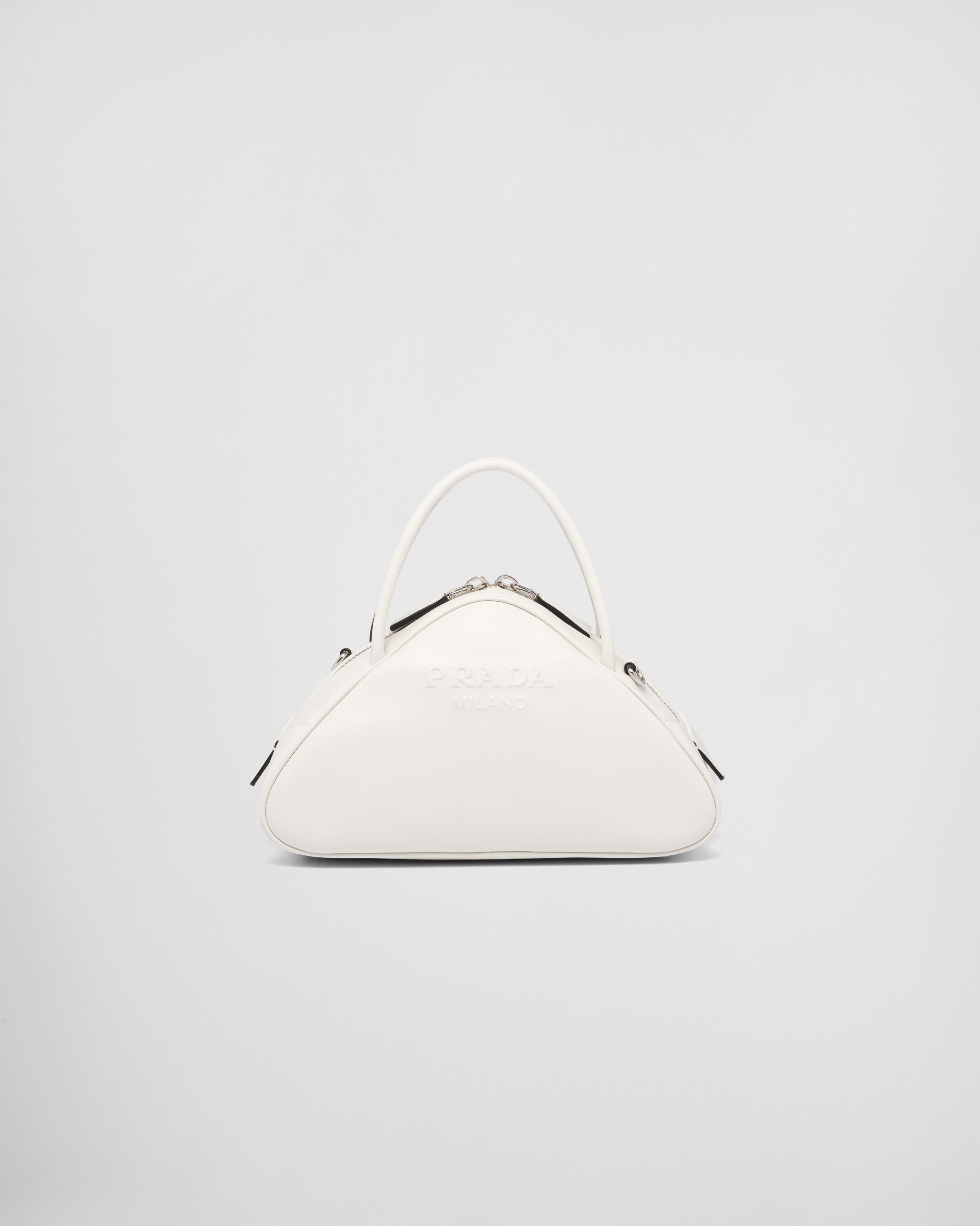 White Leather Prada Triangle bag | Prada