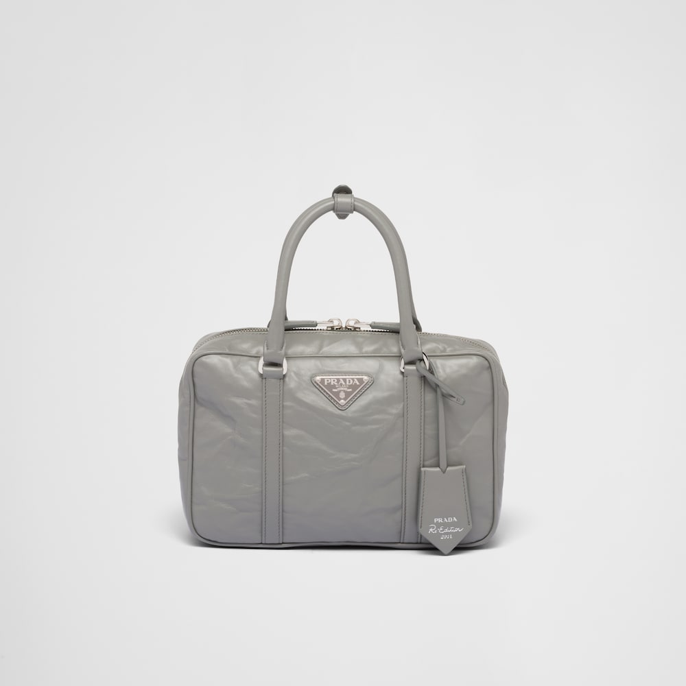 Prada Medium antique nappa leather top handle bag 1