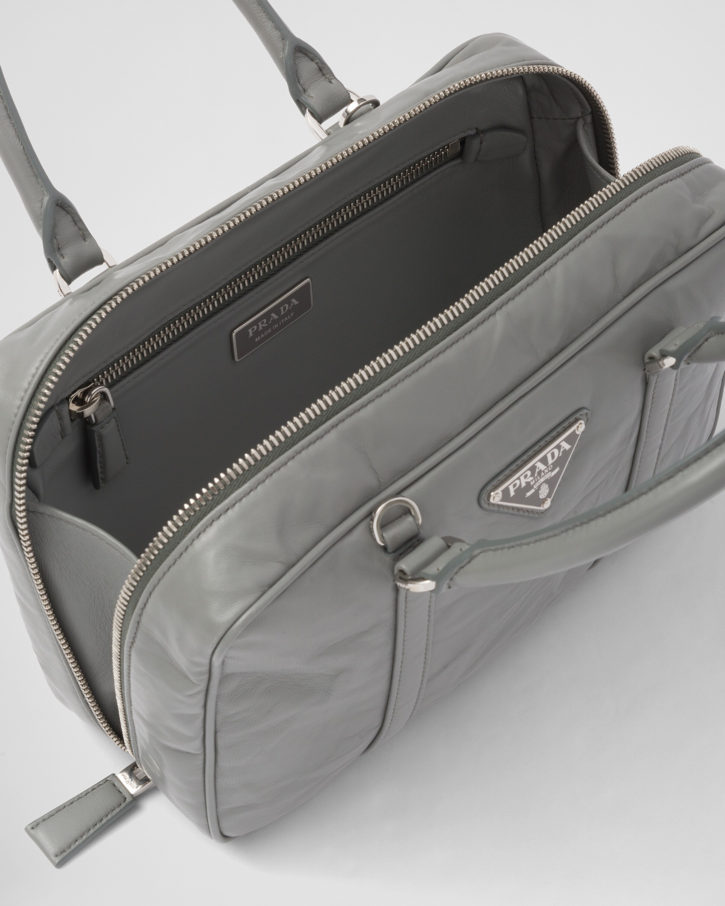 Prada Medium antique nappa leather top handle bag 5