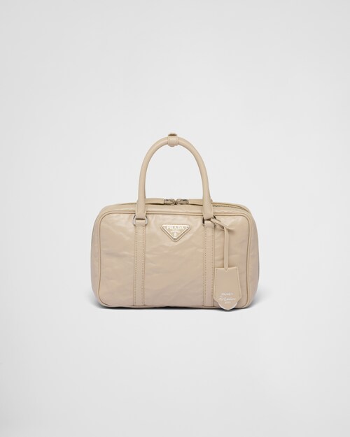 Prada Medium antique nappa leather top handle bag 1