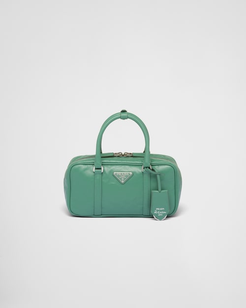 Prada Small antique nappa leather top handle bag 1