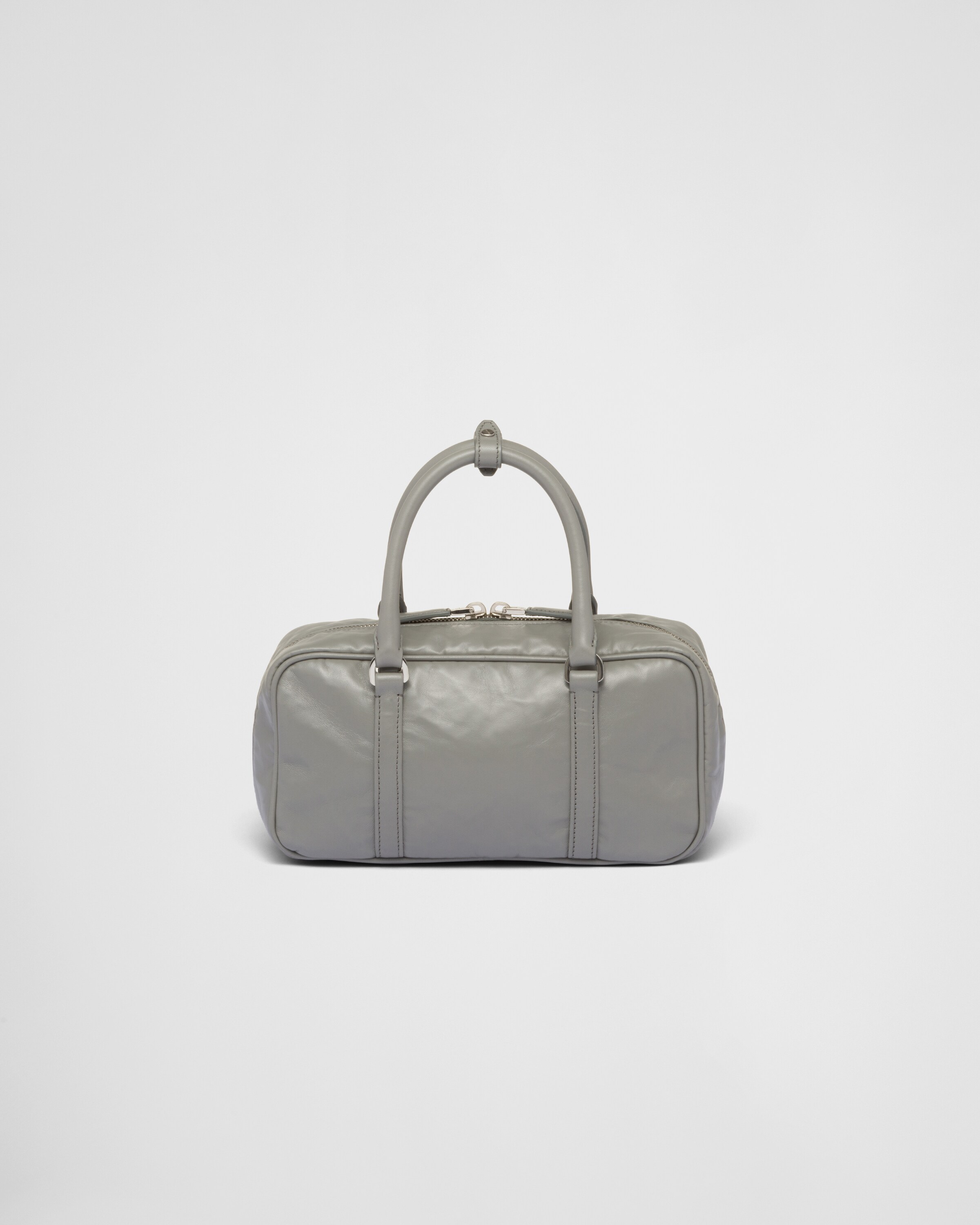 Prada Small antique nappa leather top handle bag 4