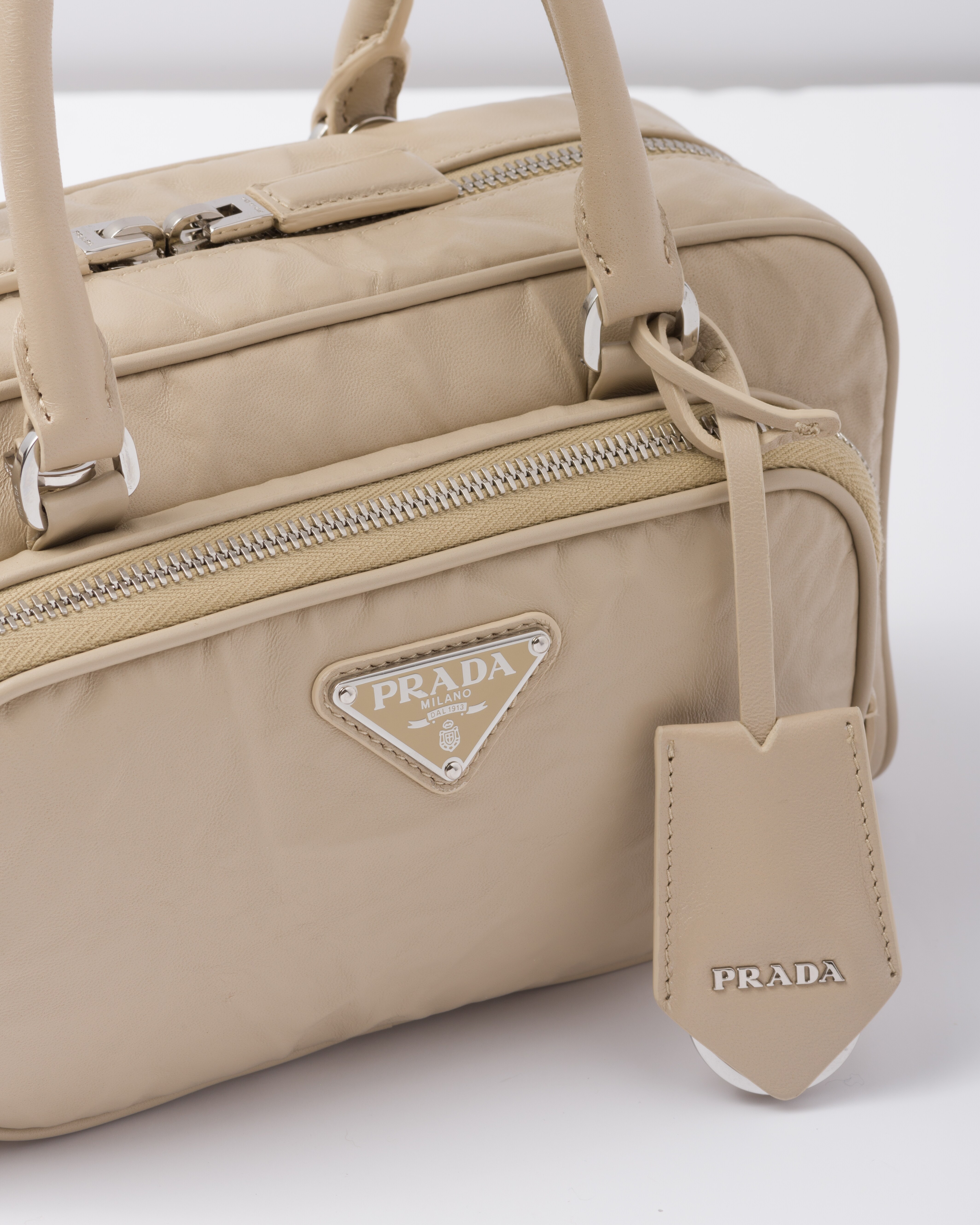 Prada Antique nappa leather multi\u002Dpocket top\u002Dhandle bag 6