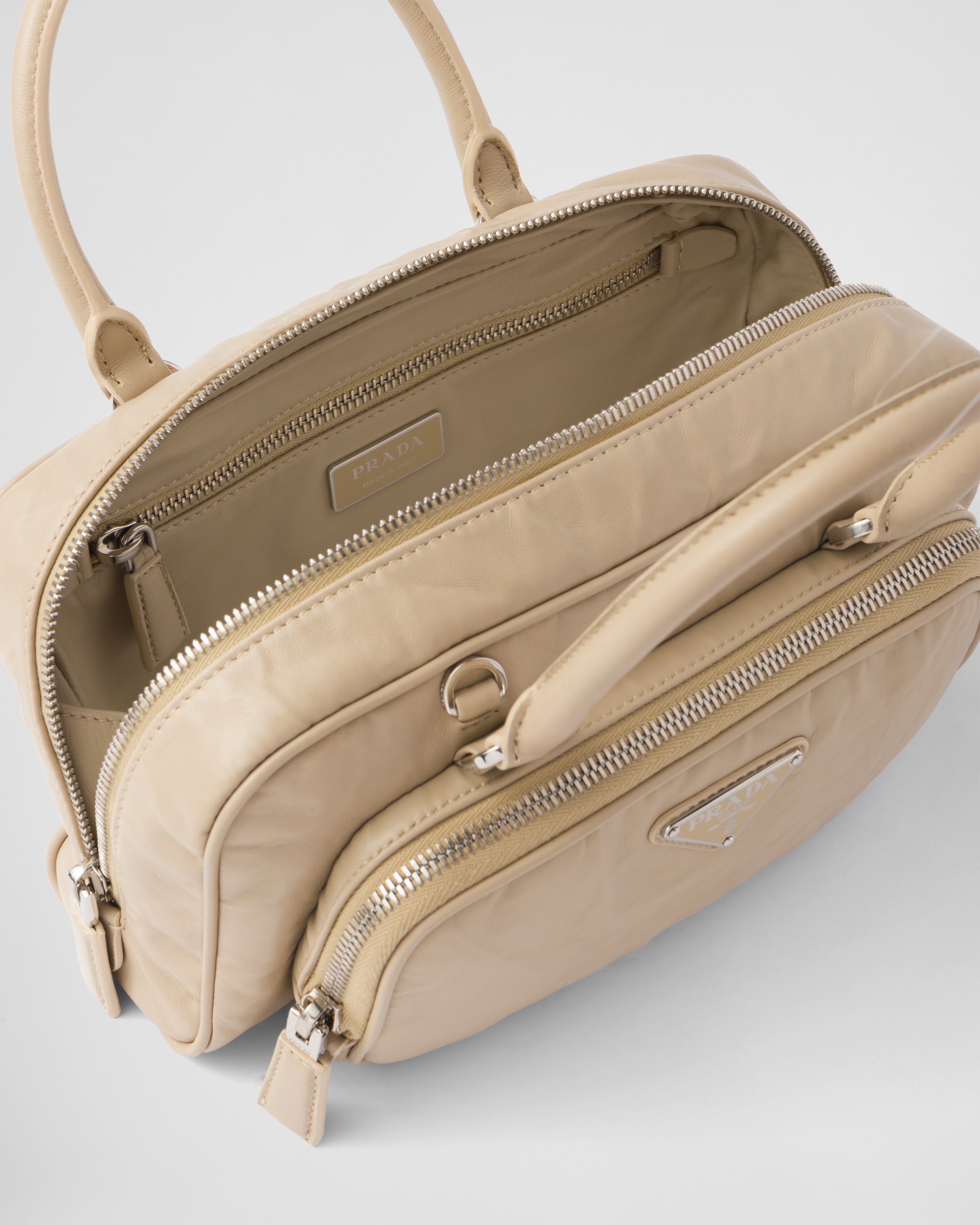 Prada Antique nappa leather multi\u002Dpocket top\u002Dhandle bag 5