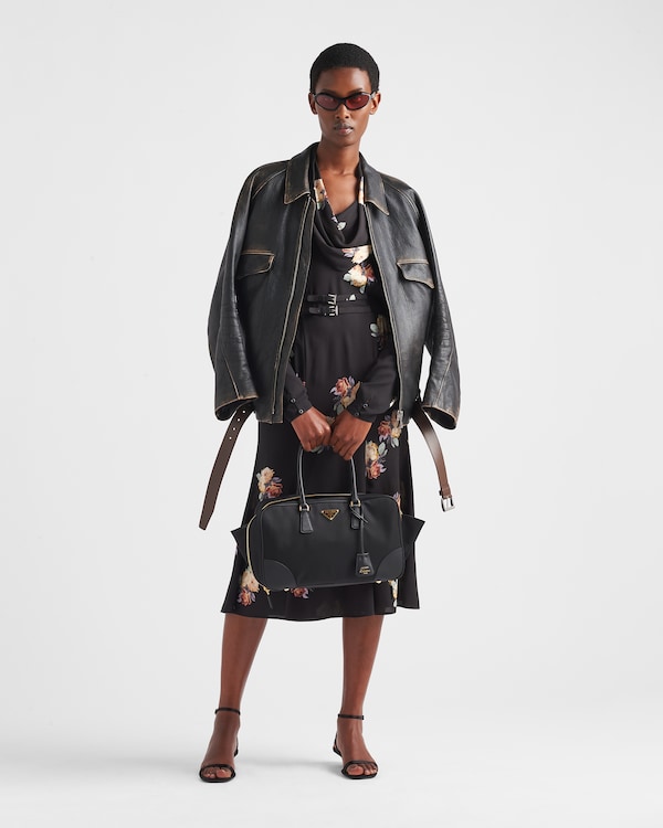 Prada Re-Edition 1978 large Re-Nylon and Saffiano leather two-handle bag Prada Re-Edition 1978 large Re-Nylon and Saffiano leather two-handle bag