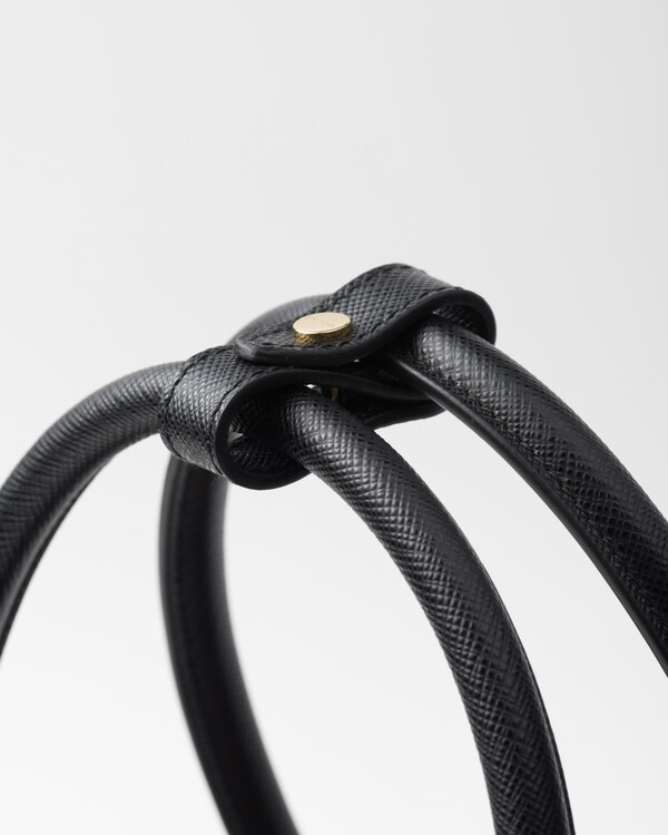 Prada Re-Edition 1978 large Re-Nylon and Saffiano leather two-handle bag - Black Prada Re-Edition 1978 large Re-Nylon and Saffiano leather two-handle bag - Black