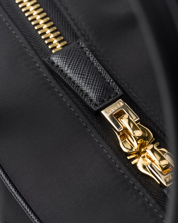 Prada Re-Edition 1978 large Re-Nylon and Saffiano leather two-handle bag - Black Prada Re-Edition 1978 large Re-Nylon and Saffiano leather two-handle bag - Black