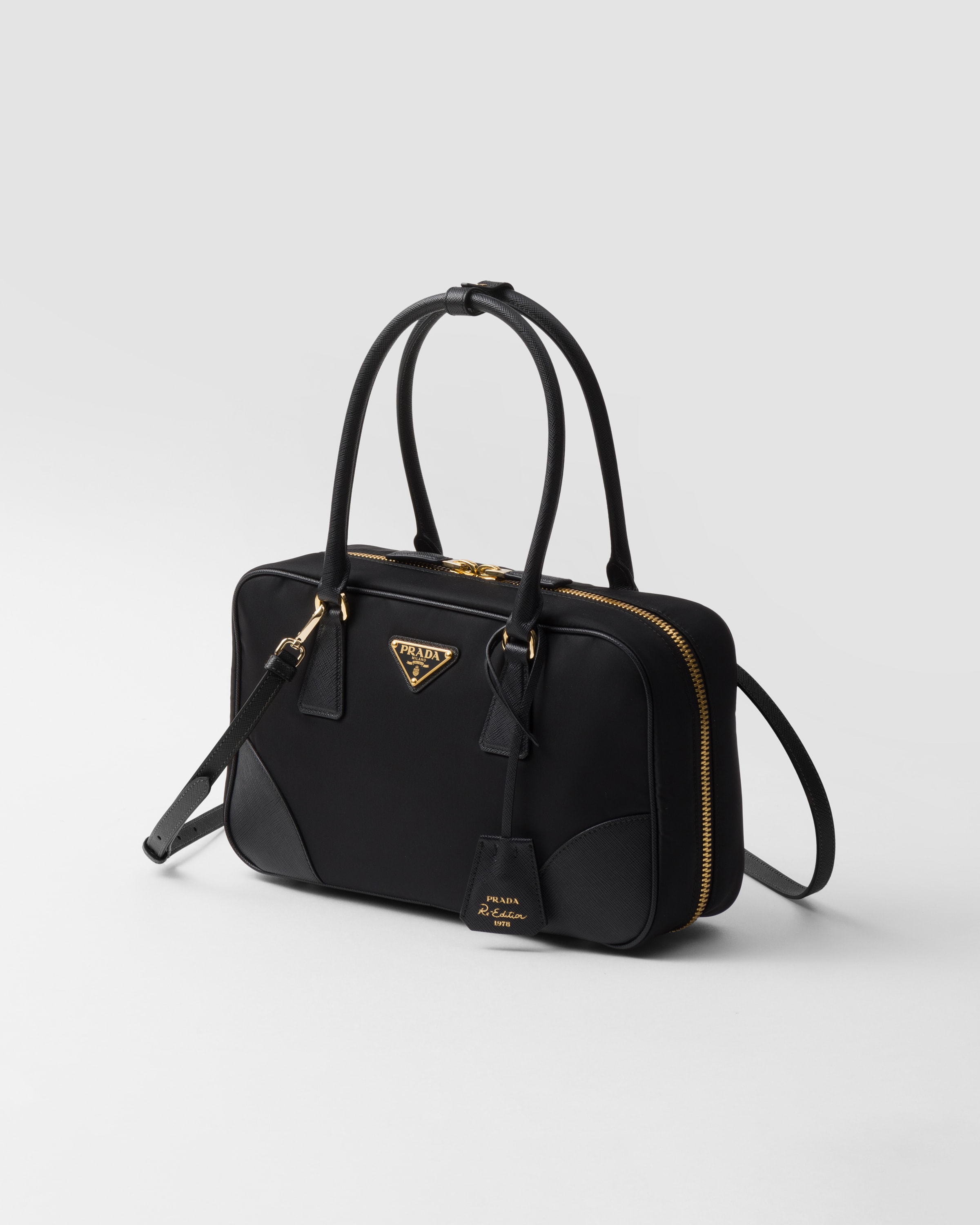 Black Prada Re-edition 1978 Medium Re-nylon And Saffiano