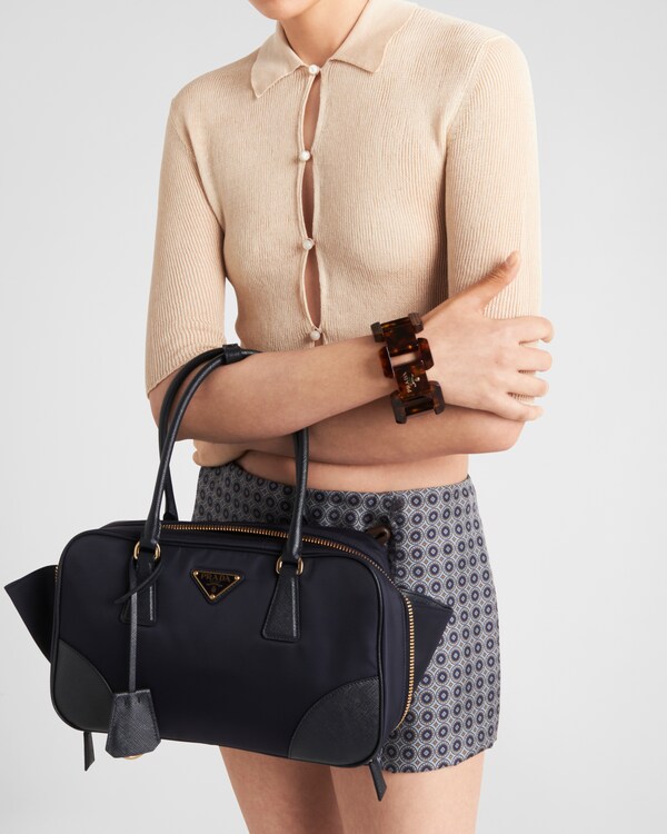 Prada Re-Edition 1978 medium Re-Nylon and Saffiano leather two-handle bag Prada Re-Edition 1978 medium Re-Nylon and Saffiano leather two-handle bag