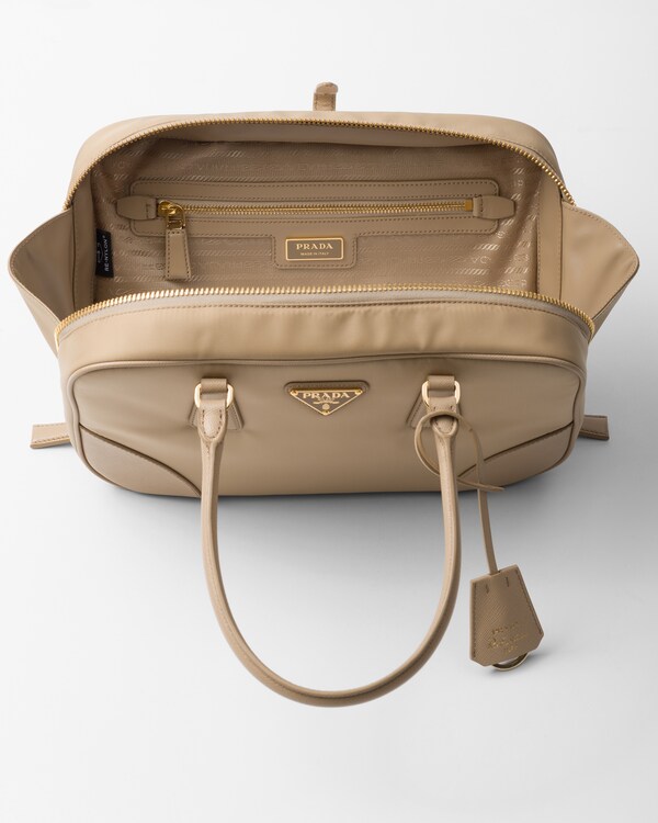 Prada Re-Edition 1978 medium Re-Nylon and Saffiano leather two-handle bag Prada Re-Edition 1978 medium Re-Nylon and Saffiano leather two-handle bag
