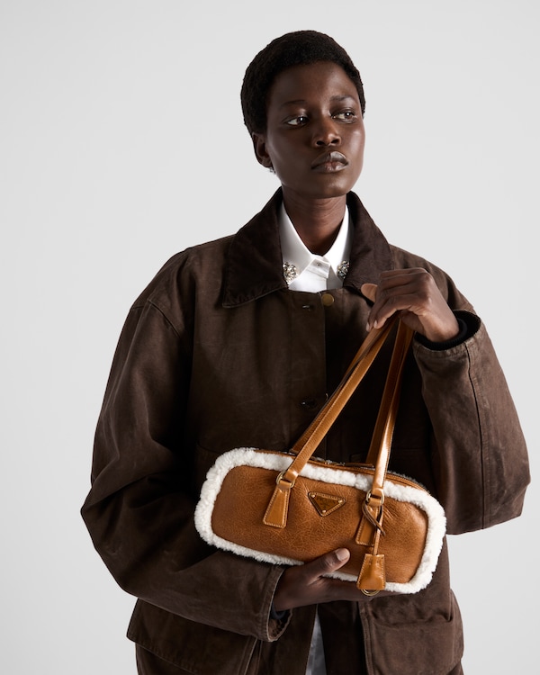 Medium shearling two-handle bag Medium shearling two-handle bag