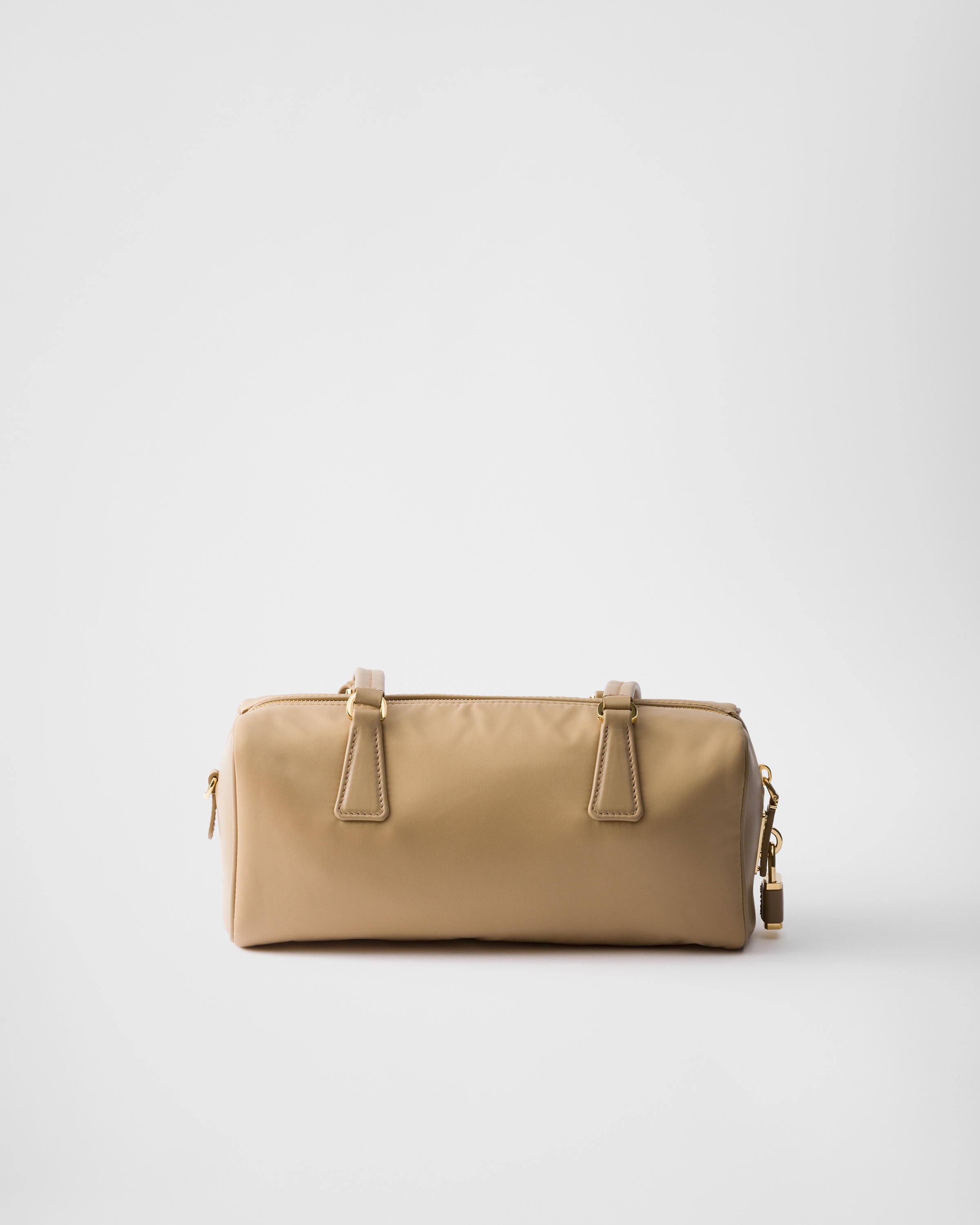 PRADA プラダ B8197 レザー カデナ ポーチトートバッグ ベージュ