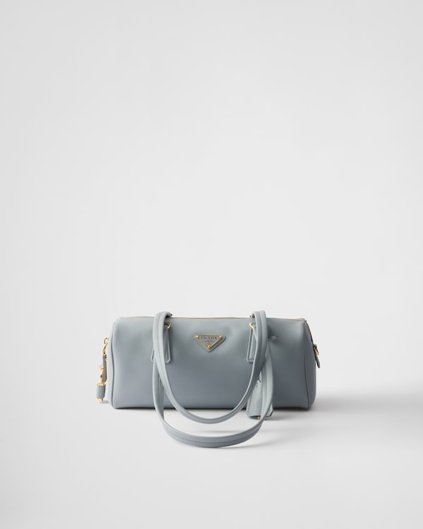 Opaline Medium Leather Top-handle Bag With Padlock | PRADA
