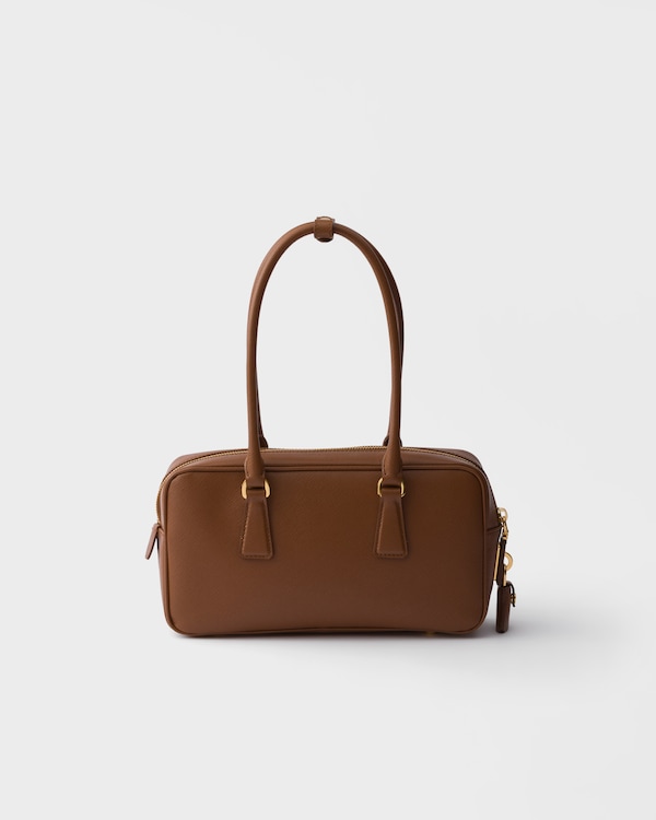 Small Saffiano leather top-handle bag - Cognac Small Saffiano leather top-handle bag - Cognac