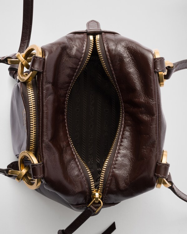 Prada Dangle mini leather top-handle bag Prada Dangle mini leather top-handle bag