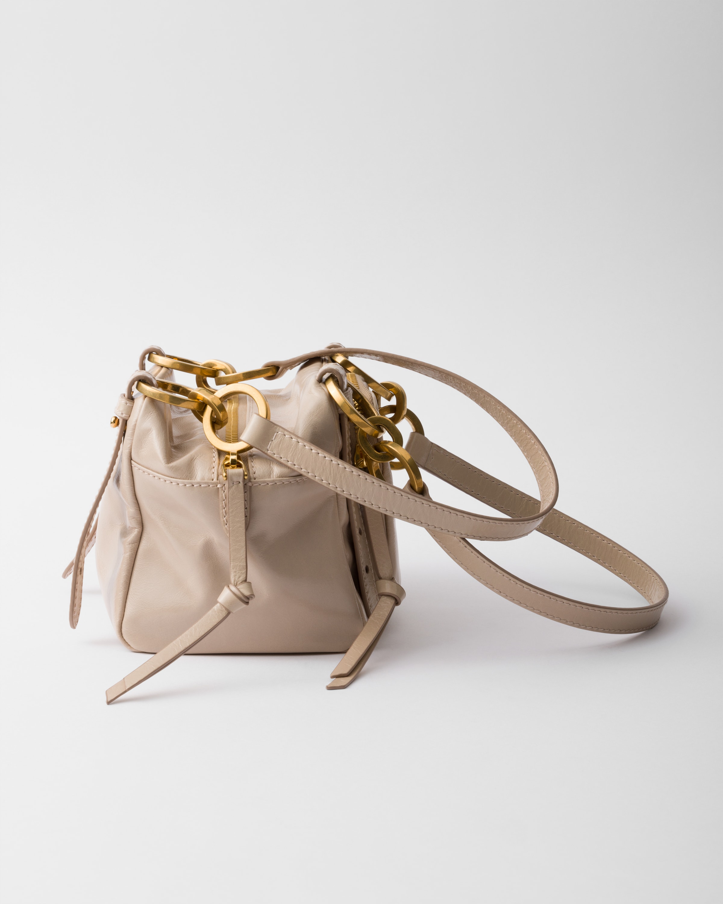 Powder Pink Prada Dangle leather top-handle mini-bag | PRADA Powder Pink Prada Dangle leather top-handle mini-bag | PRADA