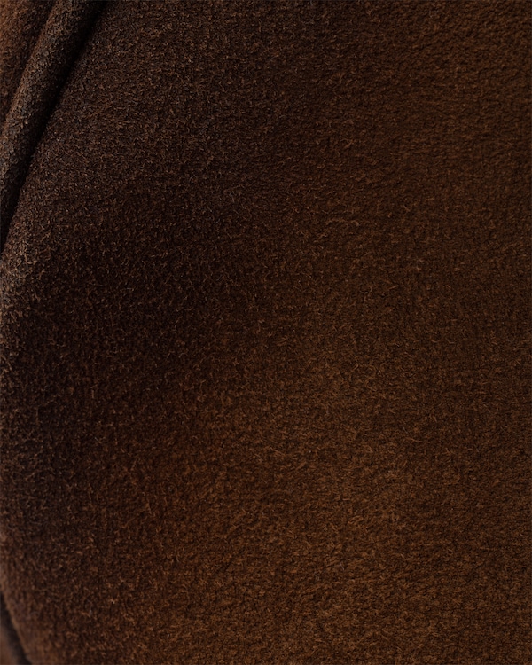 Prada mittelgroße Bowling Tasche aus Wildleder - Kakaobraun Prada mittelgroße Bowling Tasche aus Wildleder - Kakaobraun