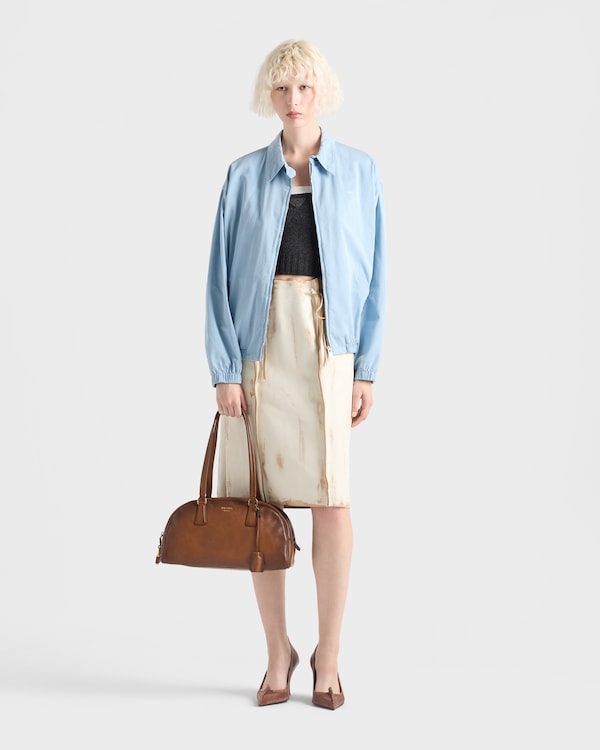 Prada Bowling medium top-handle leather bag - Cognac Prada Bowling medium top-handle leather bag - Cognac