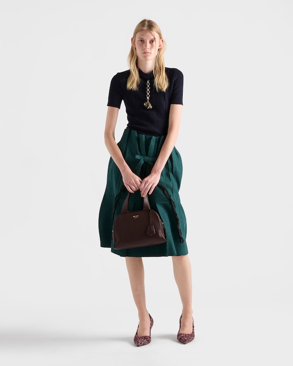 Medium leather top-handle bag - Sienna Medium leather top-handle bag - Sienna