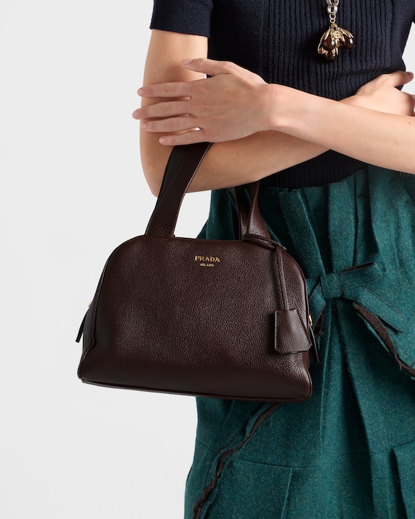 Medium leather top-handle bag - Sienna Medium leather top-handle bag - Sienna