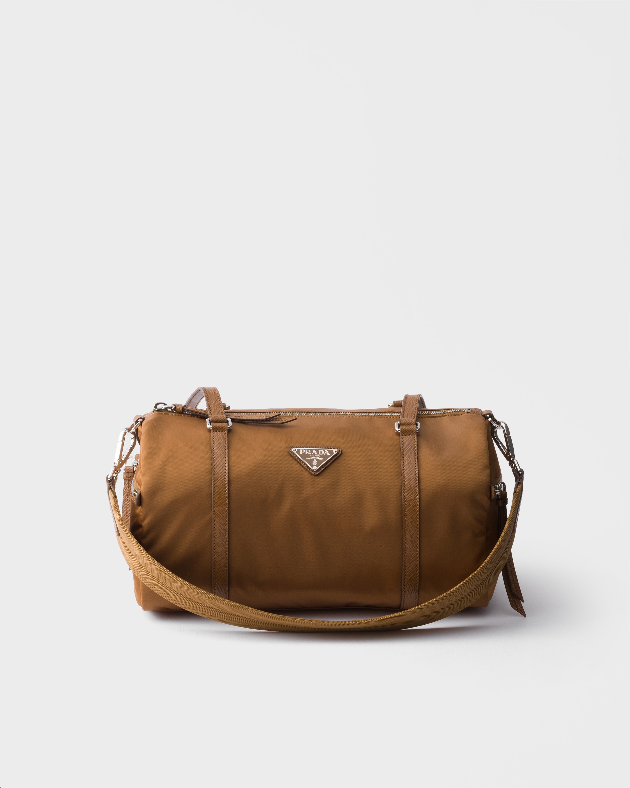 Prada Large Re-Nylon and Saffiano leather duffel bag