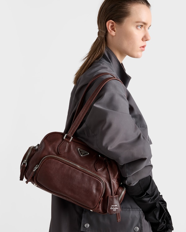 미디엄 가죽 탑 핸들 백 - 코코아 브라운 미디엄 가죽 탑 핸들 백 - 코코아 브라운