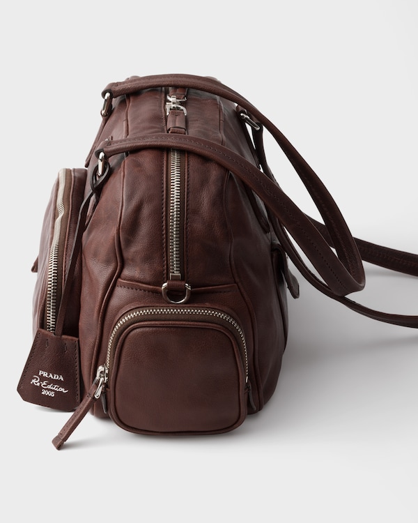 미디엄 가죽 탑 핸들 백 - 코코아 브라운 미디엄 가죽 탑 핸들 백 - 코코아 브라운