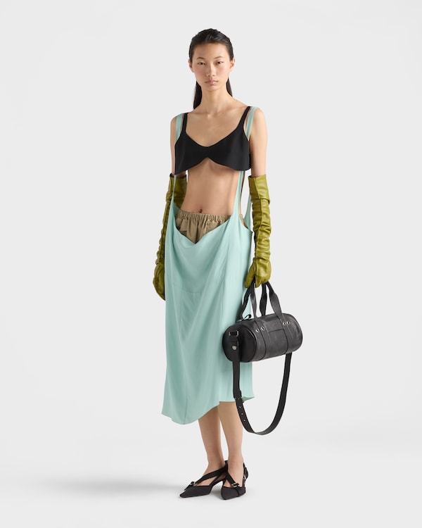 Bolso Prada Route de piel grande con asa superior - Negro Bolso Prada Route de piel grande con asa superior - Negro