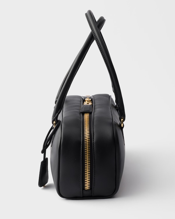 Medium leather top-handle bag - Black Medium leather top-handle bag - Black