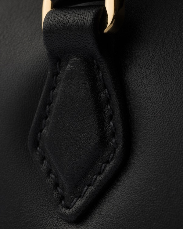 Medium leather top-handle bag - Black Medium leather top-handle bag - Black