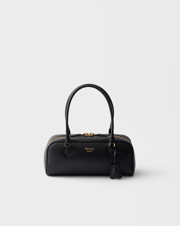 Medium leather top-handle bag - Black Medium leather top-handle bag - Black