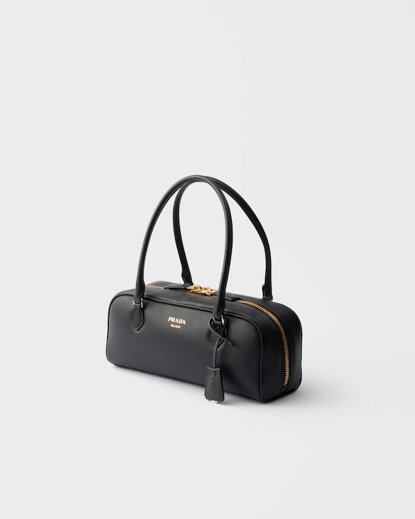 Medium leather top-handle bag - Black Medium leather top-handle bag - Black