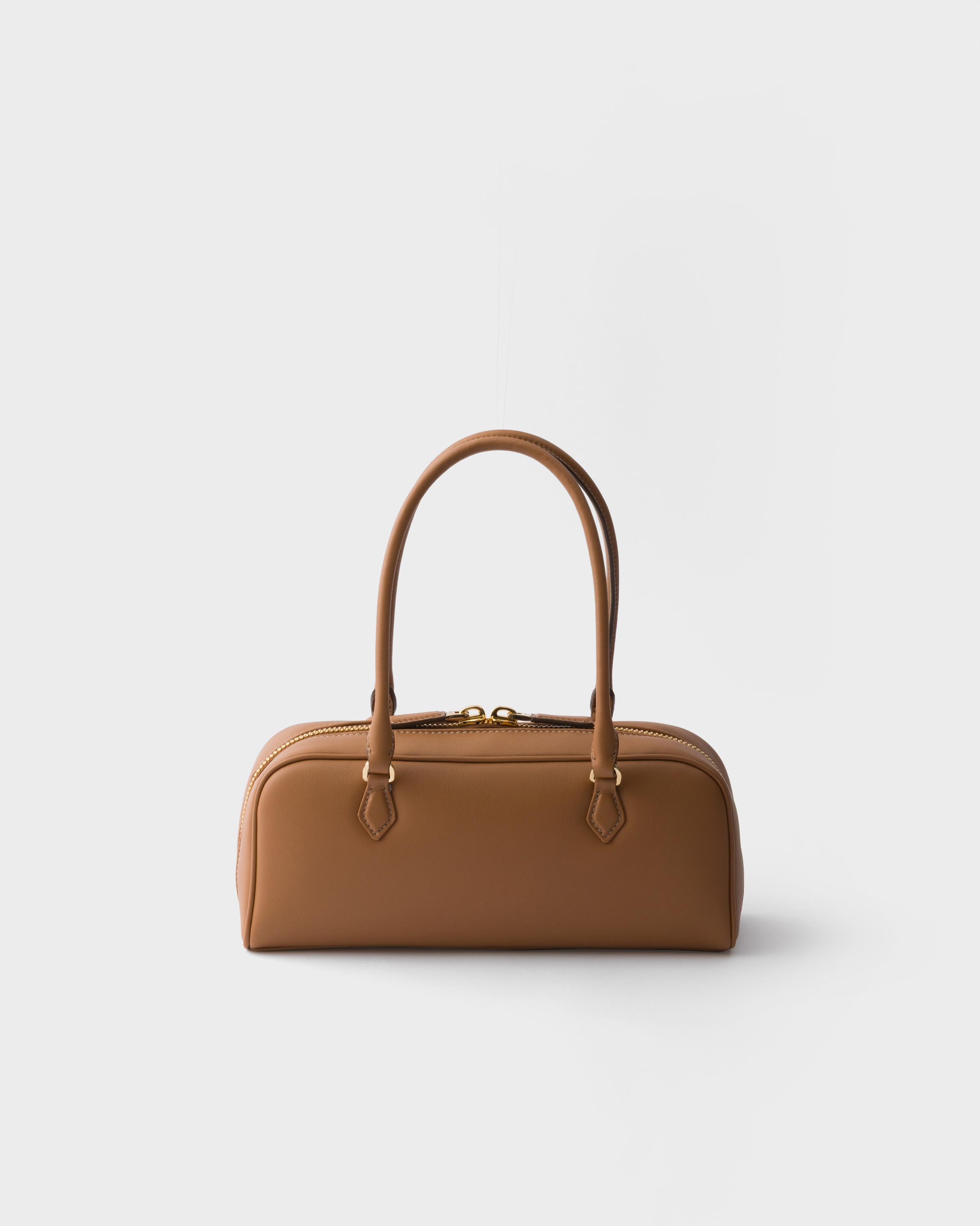 Caramel Medium leather top-handle bag | PRADA - United States